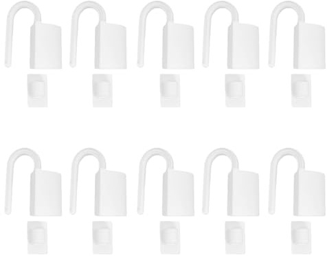 WRITWAA Clips Antipinzamiento para Puertas 10 Unidades Tope de Puerta Giratorio Blanco Protector de Bisagras Seguro para Hogar y Oficina Cuña de Sujeción Compacta y Ligera para Evitar