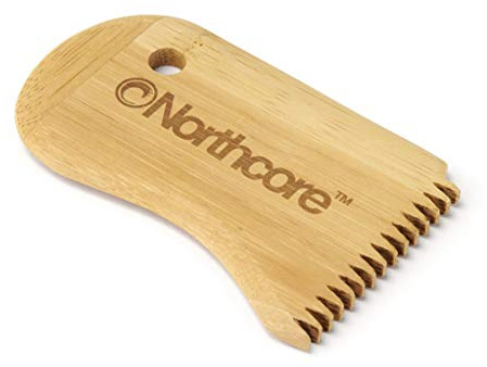 Northcore Bamboo Surf Wax Comb - Carta abrasiva per tavola, Adulti, Unisex, Marrone (Marrone), Taglia Unica
