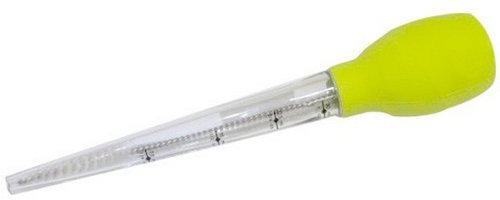 Fackelmann, Multicolore Pipetta Aspira Liquidi, Permette di Filtrare e Separare Il Grasso dai Cibi, Silicone, 6 cm