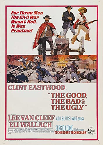 The Good The Bad And The Ugly Clint Eastwood Poster/Print/Picture Satin Photo Paper - A4-210mm x 297mm