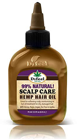 Difeel Hemp 99% Natural Hemp Hair Oil - Scalp Care 75 millilitres