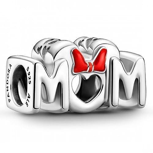 Pandora Disney Minnie Mum sterling silver charm with red enamel
