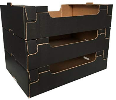 SCATOLA 60 x 40 x 14 CASSETTA IN CARTONE ONDULATO PER FRUTTA ORTOFRUTTA TARA 550gr RESISTENTE E IMPILABILE (9)