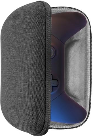 GEEKRIA Shield Case Compatible with Luna Controller, Hard Shell Travel Carrying Storage Bag with Internal Mesh Pocket for Charging Cable (Dark Gray)