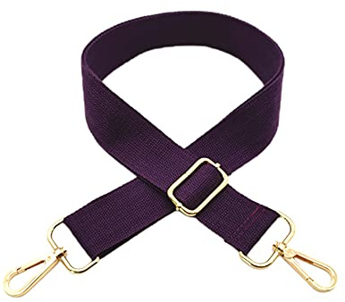 Bandoulière réglable pour homme et femme - Longueur : 80-130 cm - Largeur : 3,8 cm - Bandoulière à changer - Accessoire de bricolage pour sac, sac à main, sac à bandoulière, violet foncé