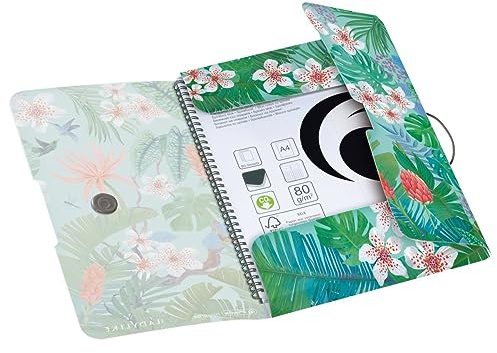 Herlitz Gummizugmappe A4 aus PP, Motiv: Ladylike Jungle, 1 Stück