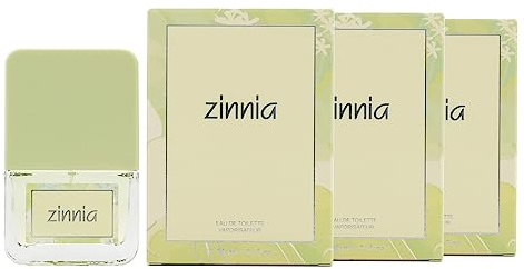 ZINNIA - Original Pack de 3 x 30 ml, Colonia Mujer, Formato Viaje en Spray, Zinnia Perfume Mujer, Eau de Toilette Femenina, Aroma Cítrico y Floral, Fragancia Fresca