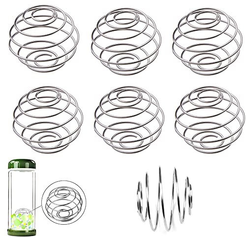 6 Stück Edelstahl Shaker Kugel, Shaker Proteinshake, Protein blender bottle, Mixing Ball für Proteinpulver, Milkshakes, Sport Fitness Getränke