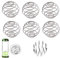 6 Stück Shaker Kugel, Shaker Mit Kugel, Edelstahl Protein Shaker, Shaker Kugel Edelstahl Sport Fitness Protein Shaker, Edelstahl Shaker Kugel für Protein Blended Getränke, Shaker Bottle Cup Wire Whisk