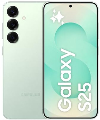 Samsung Galaxy S25 Smartphone AI, 3 anni di Garanzia del produttore, Display 6.2'' FHD+ Dynamic AMOLED 2X, Fotocamera 50MP, RAM 12GB, 512GB, 4.000 mAh, Mint [Versione italiana]