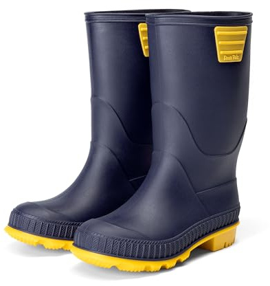 DREAM PAIRS Bottes de Pluie Enfant Semelle Antidérapante | Botte de Pluie Enfant Léger et Facile à Enfiler Pour Jouer Dehors Sous la Pluie