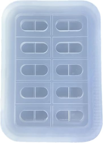 Silicones Molds Capsules Medicines Shape Mold Easy to Clean Silicone Versatile Full Version Drugs Pellet