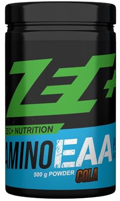 Zec+ Nutrition Amino EAA Pulver – 500g, Geschmack Wildkirsche │ Aminosäuren Pulver mit EAAs & BCAAs