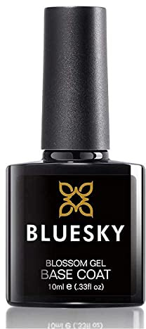 Bluesky Gel Nail Polish, Blossom Base Coat, White, 10ml, Floral Nail Art Gel (Requires Curing Under UV LED Lamp)