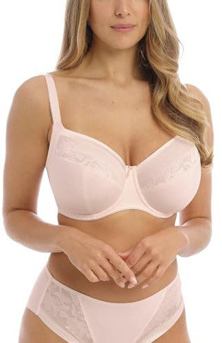Fantasie Women's Illusion Underwire Side Support Bra Full Coverage, Opaque, Blush, 32DD