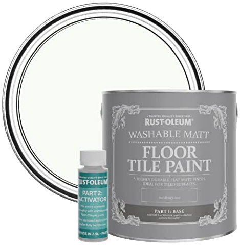 Rust-Oleum Off White Washable Matt Floor Tile Paint - Still 2.5L