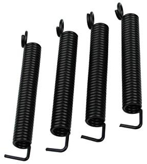 Guyker Noiseless Tremolo Federn (4er Set) für FR Fender Strat ST Stratocaster E-Gitarre Bridge Instrumente Zubehör Ersatzteil, Schwarz