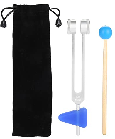 Diapasones para Curación, 136,1 Hz, Kit de Instrumentos de Diapasón de Aleación de Aluminio para Curación de Sonido, Herramientas de Terapia de Vibración, Prueba de Diapasón para