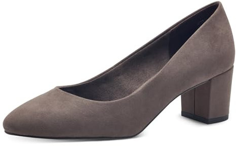 MARCO TOZZI Damen Pumps mit Blockabsatz Elegant, Braun (Pepper), 39 EU