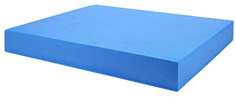 lyrlody umweltfreundliches TPE Soft Yoga Balance Cushion Pad for Training with Non-Slip and Padded Waist Abdomen Exercise Fitness Mat Equipment (Blue)
