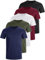 E-LIINJOYE Man Cotton 5pack T Shirt Crew Neck Short Sleeve Workout Gym Plain Running T-Shirt,5P1 M