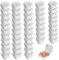50Pcs Egg Cartons 4 Slot Paper Pulp Egg Carton with Lockable Lid for Storage Delivery Fridge Kitchen Countertop