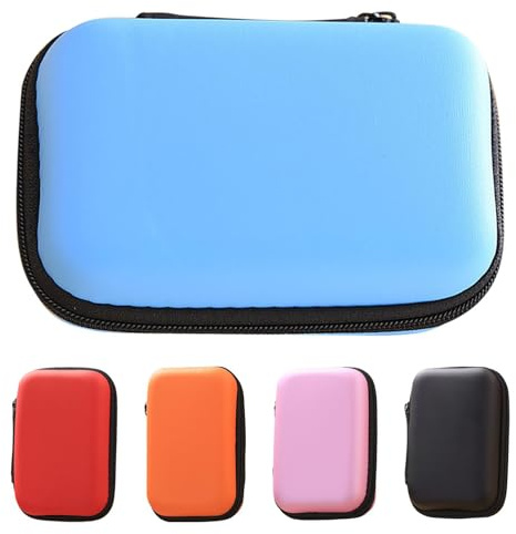 5 st resekabelorganiserare, bärbart tekniskt fodral, EVA powerbank-påse, liten pryl kabelväska, elektronik organiseringsväskor, resefodral för sladd, laddare, hörlurar, tillbehörsväskor
