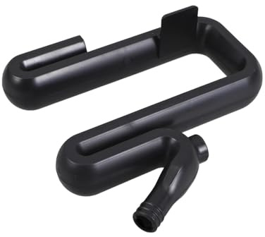 Alasum Universal Rain Barrel Overflow Pipe with Overflow Prevention and Pressure Balance Features, Black Plastic Hose Connector for Outdoor Water Tank and Garden Use