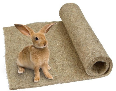 4 x Kerbl 82745 100% Hemp Rodent Mat, 40 x 100 x 1 cm