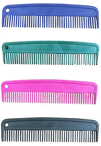 netproshop Mähnenkamm lang aus Kunststoff, Farbe:Blau