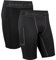 DANISH ENDURANCE Herren-Kompressionshose, Trainingshose, Tights mit Tasche, 2er Pack (Mehrfarbig (1x Schwarz, 1x Schwarz/Grau), L)