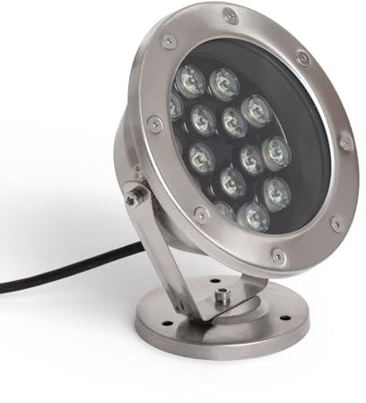 LEDKIA LIGHTING Faretto LED da Superficie 12V 15W Sommergibile IP68 4000K Bianco Naturale