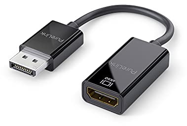 PureLink DisplayPort till HDMI-adapter, 4K Ultra HD 60 Hz, 18 GB/s bandbredd, guldpläterade kontakter, 0,15 m, svart