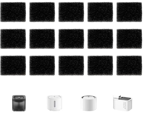 PETKIT Filtres en mousse de rechange pour fontaine à eau sans fil PETKIT Eversweet 3 Pro, lot de 15 pièces (Filtre en mousse - UE)