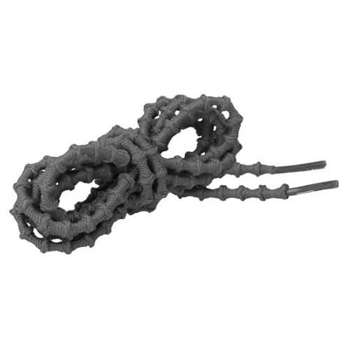 CORD ON - Cordones técnicos redondos elásticos para zapatillas de deporte Xtenex, no necesitan atarse, ajustables. Unisex. Medida 3,1 mm x 7mm - 1 par (Gris Oscuro, 75 cm)