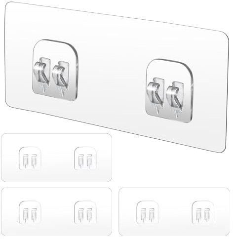 Paquete De 4 Adhesivos De Repuesto para Carrito De Ducha Ganchos Adhesivos Fuertes para Carrito De Ducha De Esquina Estante De Baño Cesta Jabonera Ganchos Colgar Accesorios De Cocina Sin Perforación