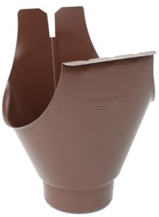 Rinnenstutze 150/100 mm RAL8017 Braun metall Strotexstal FOROOF