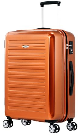Probeetle by Eminent Koffer Voyager IX Erweiterbar L 77cm 120/135L Super Leicht 4 Doppelrollen 360° Hartschalenkoffer Orange