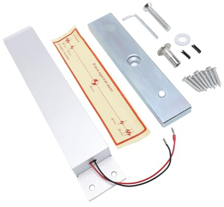 Irfora 280 Kg in Lega di Alluminio a Blocco Magnetica Elettrica, Impermeabile, Versatile per Porte di Incendio in Vetro in Metallo in Legno, modalità NC DC12V, Protezione della