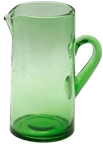 Glaskaraff 1 liter – vattenkaraff glas vattenkaraff | juicekaraff med handtag grön