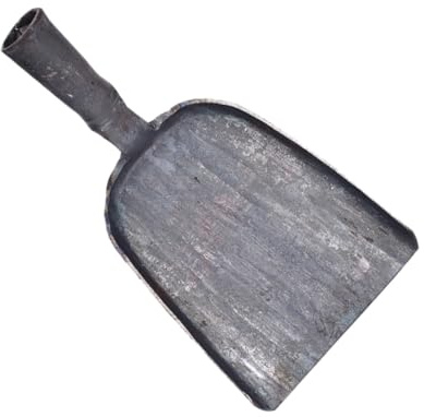 DECORNIJIA Palas Para Carbón De Barbacoa y Chimenea, Tamaño Mediano, Acero Resistente, Superficie Lisa Sin Rebabas, Uso Doméstico y Jardín, Suministros De Cocina, Herramienta Portátil Para Exteriores