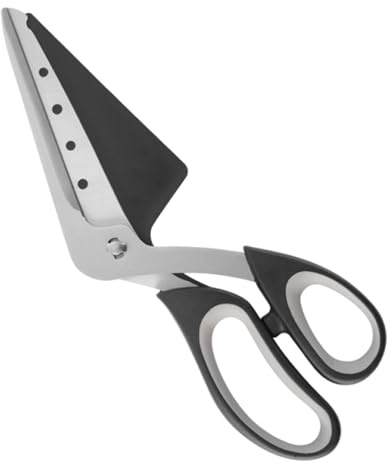 FytStycale Tijeras para Pizza Cortadora de Acero Inoxidable Multifuncional Desmontable Accesorio Resistente Mango Antideslizante Adecuada para Regalo Cocina 27cm