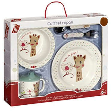 SOPHIE LA GIRAFE 460007.0 - Caja regalo con set comida, Melanina