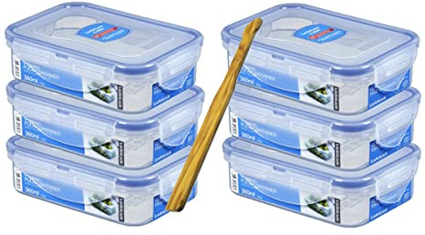 Frischhaltedose /Frischhaltebox / Multifunktionsbox / Frischhaltebehälter / Vorratsdose / Kleinteiledose Lock&Lock, 360 ml, HPL810 - 6er Set