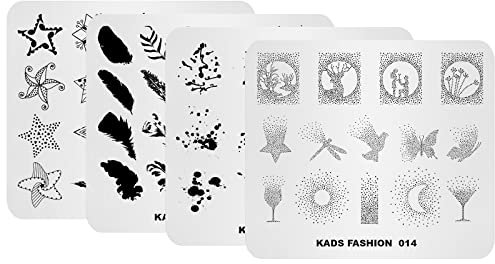 KADS Nail Art Stamp Plate Fashion Series Nail Stamping Plate Template Image Plate Nail Art DIY Dekorationswerkzeug