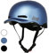 Westt Urban Fahrradhelm mit Licht Radhelm Stadthelm für Damen und Herren, Helm Fahrrad für Junge und Mädchen (Schwarz Weiß Blau Braun)