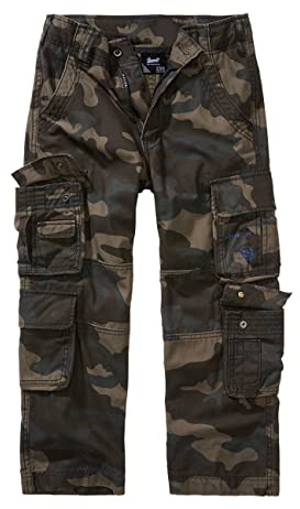 Brandit Kids Pure Vintage Pants, Unisex Kids, darkcamo, 158/164