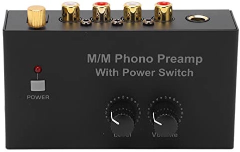 Preamplificatore Phono, preamplificatore con controllo del volume per giradischi ultracompatto L R Uscita in ingresso per giradischi in vinile