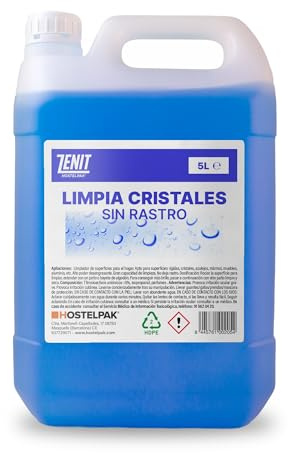 Hostelpak | 5L - Limpiacristales Multiusos profesional, Liquido ventanas, Limpiador profesional