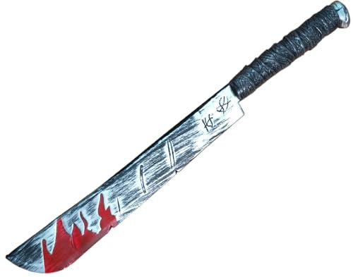 Hatstar Macchina sanguinosa 75 cm | accessorio horror per Halloween | spada pugnale sangue spalmato | decorazione per carnevale e carnevale | costume di serial killer Grim Reaper Zombie Scream Style